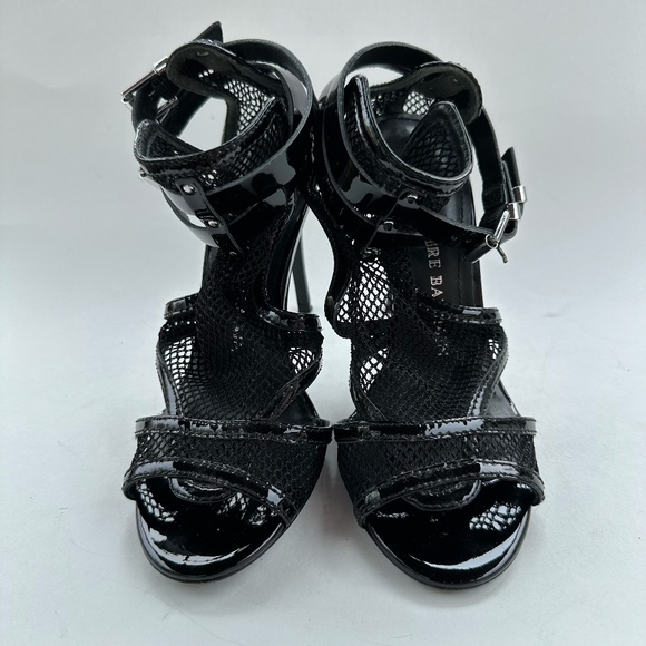 Pierre Balmain Black Leather Heel With Ankle Strap - Picture 6 of 10